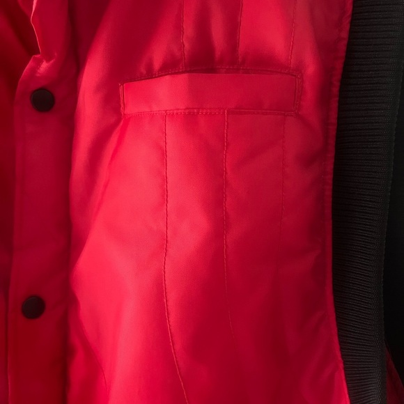 Men Red XL Zippered Vest XL Sleeveless - Picture 3 of 7